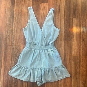 American Eagle Denim Romper